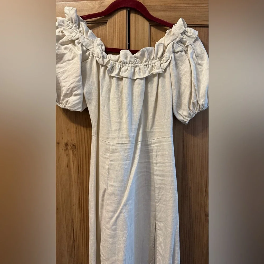 SOLD - Reformation Marley Off Shoulder Midi Dress, Size 2 - Picture 7 of 12